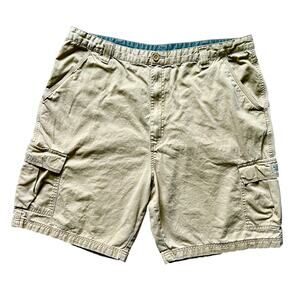 Wrangler Hero Mans 100% Cotton Khaki Cargo‎ Shorts Relaxed Fit Size 42